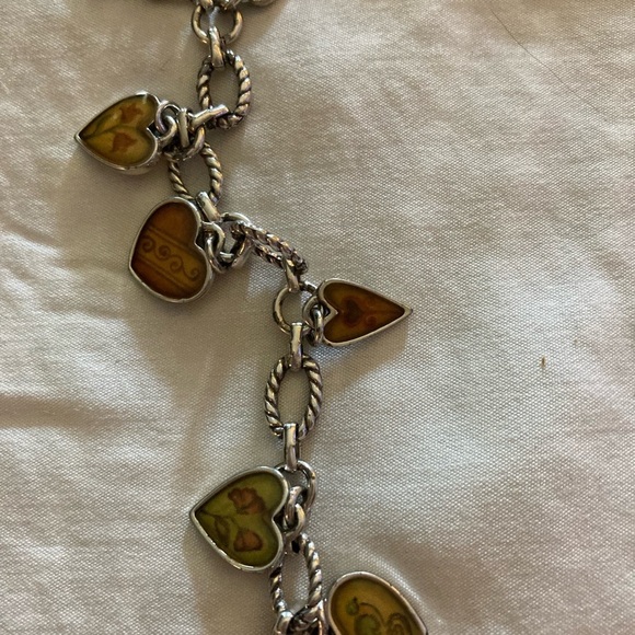 Brighton Bracelet with Heart Charms that have words of encouragement With Tin - Picture 4 of 7